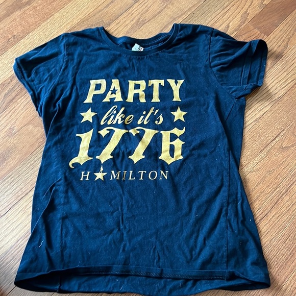 Hamilton Musical Small Black T-Shirt - Picture 1 of 2